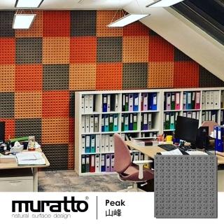 【Muratto】葡萄牙設計牆壁吸音防水造型有機軟木塊4片/盒-低調