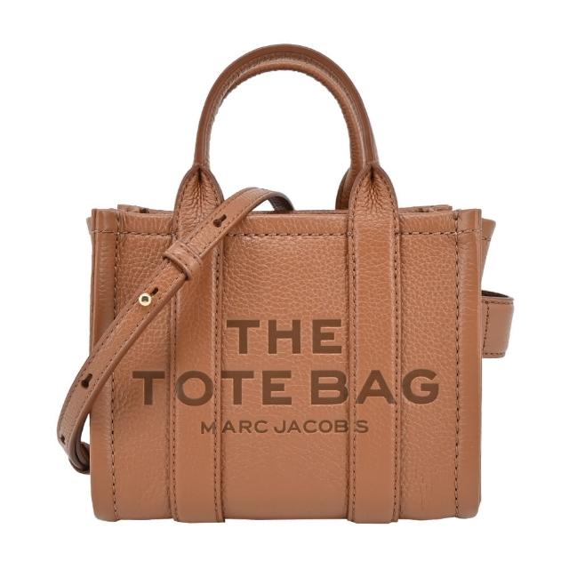 【MARC JACOBS 馬克賈伯】THE LEATHER MICRO TOTE 皮革兩用托特包(棕)