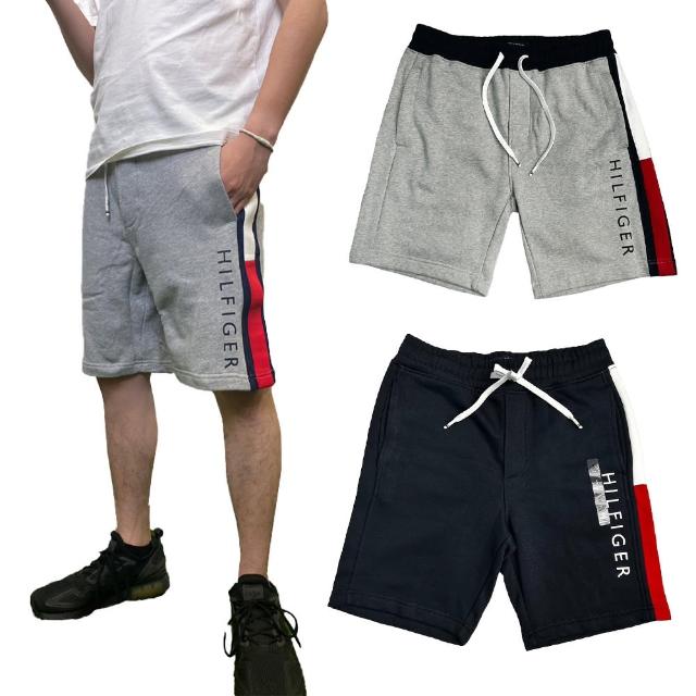 【Tommy Hilfiger】湯米 休閒棉短褲 滾邊短褲 內裡刷毛(平輸品)