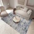 【Fuwaly】芝藍地毯-200x290cm(現代 暈染 短絨 機織地毯 大地毯)