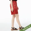 【betty’s 貝蒂思】鬆緊刺繡素色短褲(紅色)