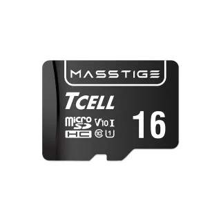 【TCELL 冠元】5入組-MASSTIGE C10 microSDHC UHS-I U1 80MB 16GB 記憶卡