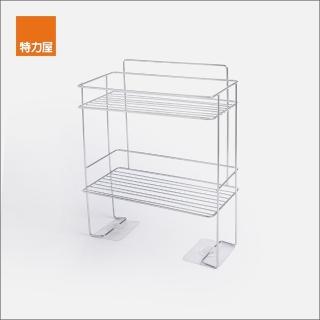 【特力屋】304不鏽鋼馬桶上方收納雙層架