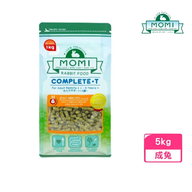 MOMI 摩米 營養全T成年兔糧 5kg/包(成兔飼料)