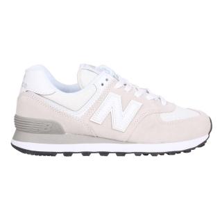 【NEW BALANCE】男女復古休閒鞋-574系列 麂皮 慢跑 NB N字鞋 淺灰白(ML574EVW)