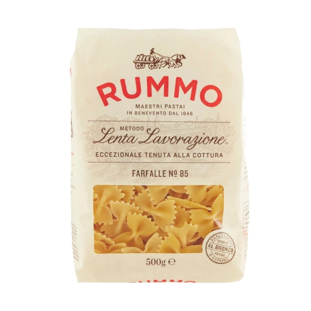 RUMMO路莫 N.85 蝴蝶麵 Farfalle 500g(適合清爽醬汁、海鮮)