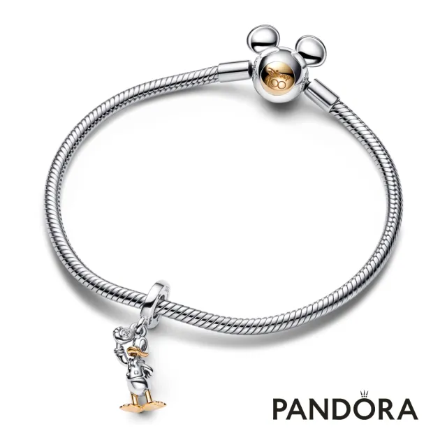 【Pandora官方直營】Disney 100週年紀念套組-手鏈+唐老鴨吊飾