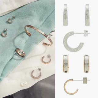 【agnes b.】簡約logo耳環