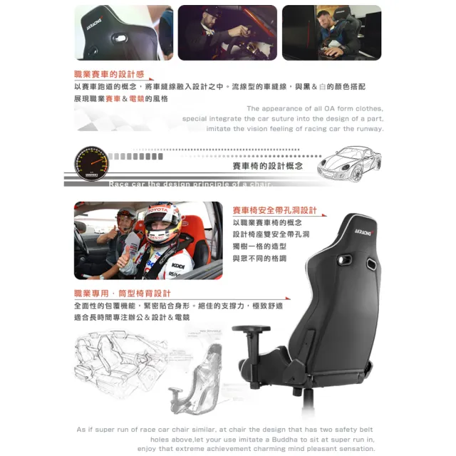 【AKRACING】AKRACING超跑電競椅大師旗艦款-GT666 PRO X SERIES-白(電競椅)