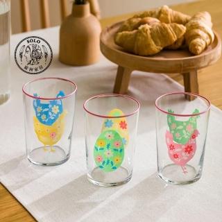【SOLO 歐洲家居】LCW Home 510ML 彩繪鄉村雞水杯3件一組