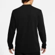 【NIKE 耐吉】長T NSW Shirt 男款 黑 厚磅 小高領 刺繡 小勾 素色 長袖上衣(DX5869-010)