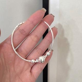 【巴黎精品】現貨+預購 925純銀手環圓珠手鐲(小眾設計輕奢簡約女飾品a1bo83)
