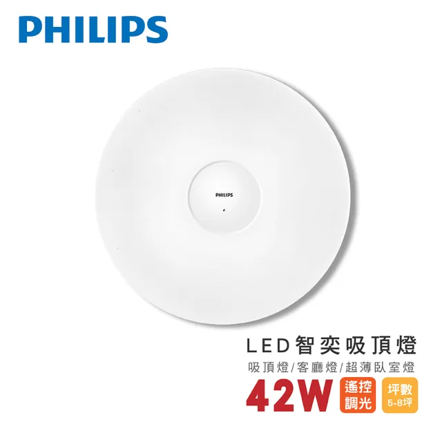 【Philips 飛利浦】Philips 飛利浦 42W智奕吸頂燈 典雅版 618MM 智能吸頂燈 LED吸頂燈