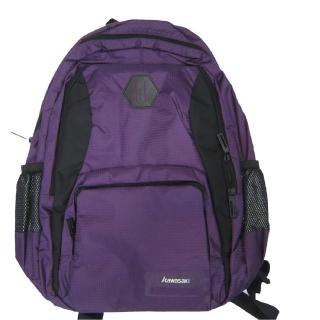 【SNOW.bagshop】後揹包中小容量13吋電腦胸前釦超輕高單數防水尼龍布(可放A4資料夾20L男女全齡