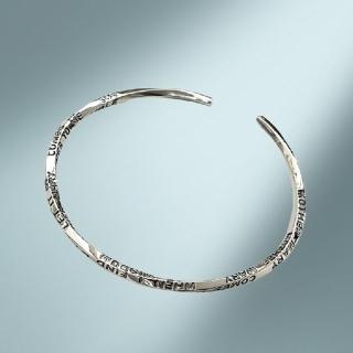 【巴黎精品】現貨+預購 925純銀手環開口手鐲(莫比烏斯小眾復古女飾品a1bo74)