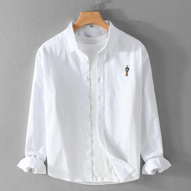 【巴黎精品】現貨+預購 襯衫長袖上衣(休閒舒適寬鬆簡約百搭男裝3色a1bu136)