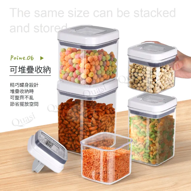 【Felli 飛綠】優密方形儲物罐1000ml