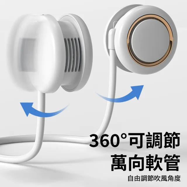 【Nil】USB折疊無葉掛脖風扇 可調節收納風扇 戶外運動懶人風扇 隨身便攜掛頸風扇(WS31)