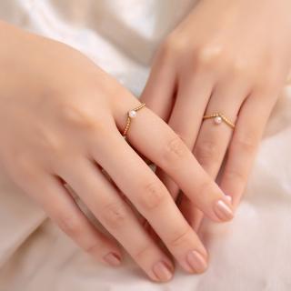 【Olivia Yao Jewellery】14K 強力愛情運 祈願骨珍珠戒指(Ovation Collection)