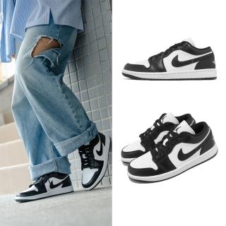 【NIKE 耐吉】Wmns Air Jordan 1 Low 女鞋 男鞋 黑 白 AJ1 熊貓 一代 喬丹 Panda(DC0774-101)