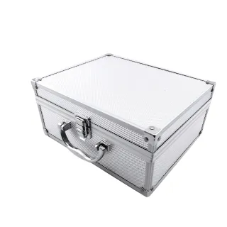 【職人工具】185-ABL 儀器收納箱 現金箱 保險箱收納箱 鋁製手提箱 展示箱(附雞蛋海綿 12吋大鋁箱)