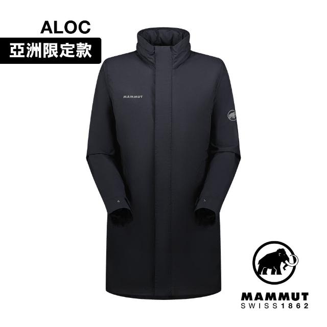 【Mammut 長毛象官方直營】Utility WB Coat AF Men 日系機能長版大衣外套 黑色 男款 #1012-00670