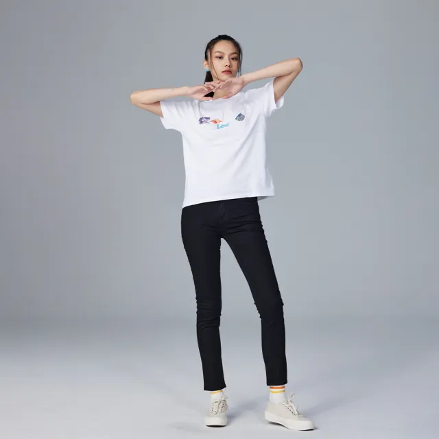 【Lee】出清品-女裝 牛仔褲 / 433 高腰修身窄管 黑色洗水(LL220331ATQ)