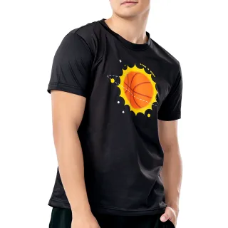 【MISPORT 運動迷】台灣製 運動上衣 T恤-籃球星/運動排汗衫(MIT專利呼吸排汗衣)
