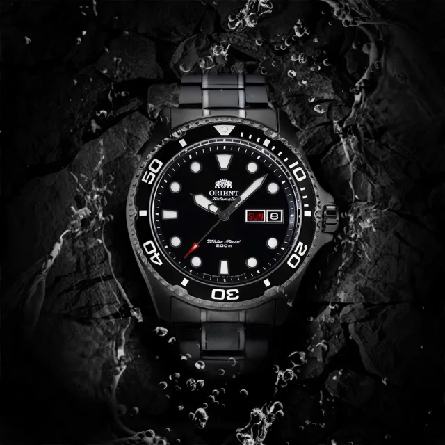 【ORIENT 東方錶】黑水鬼 200米潛水機械錶(FAA02003B)
