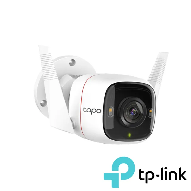 (128G記憶卡組)【TP-Link】Tapo C320WS 真2K 400萬畫素戶外無線網路攝影機/ IP CAM(全彩夜視/IP66防水)