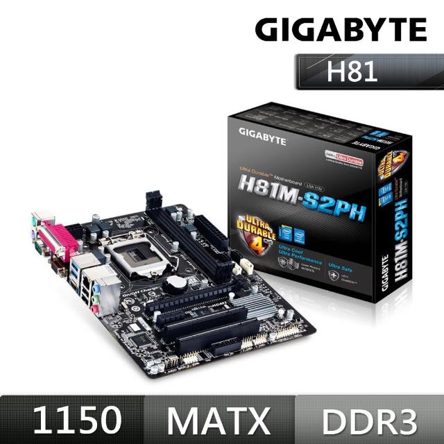 【GIGABYTE 技嘉】GA-H81M-S2PH-2 INTEL主機板