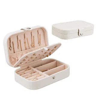 【飾品保護】歐式皮革飾品收納盒(首飾盒 珠寶盒 絨布盒 飾品盒 手鍊盒 戒指盒 展示收納盒)