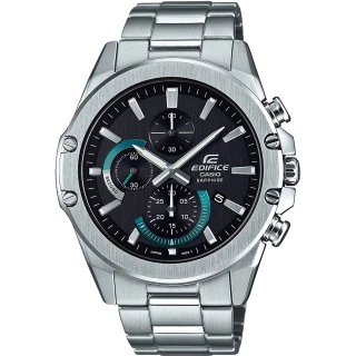 【CASIO 卡西歐】EDIFICE 賽車風三眼計時手錶 畢業禮物(EFR-S567D-1A)