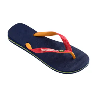 【havaianas 哈瓦仕】拖鞋 男鞋 女鞋 夾腳拖 雙色 國旗 Brasil Mix 深藍紅 4123206-5603U(哈瓦士)