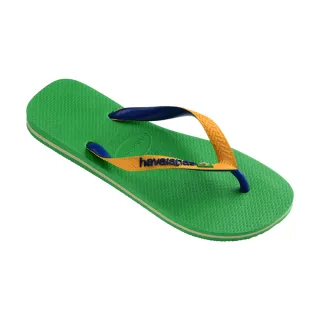 【havaianas 哈瓦仕】拖鞋 男鞋 女鞋 夾腳拖 雙色 國旗 Brasil Mix 綠黃 4123206-1985U(哈瓦士)