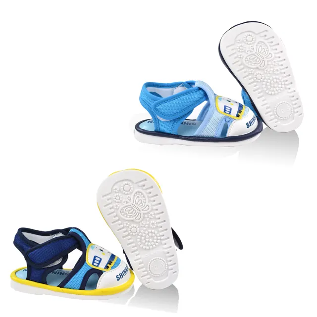 【SANRIO 三麗鷗】12-14.5cm兒童鞋 涼鞋 輕量減壓防臭嗶嗶鞋(藍.水)