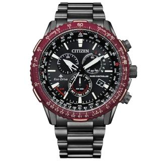 【CITIZEN 星辰】PROMASTER 飛行時尚五局電波計時腕錶(CB5009-55E)