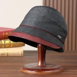 【米蘭精品】現貨+預購 遮陽帽桑蠶絲漁夫帽(香雲紗百搭沙灘防曬女帽子74ej4)