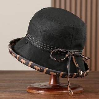 【米蘭精品】現貨+預購 遮陽帽桑蠶絲漁夫帽(重磅香雲紗雙面防曬女帽子74ej7)