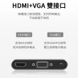 【Nil】Type-C轉HDMI/VGA 五合一USB-C擴展塢 USB3.0轉接器  HUB轉換器 3.5mm音頻轉接頭
