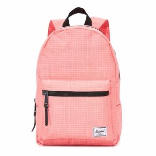 【Herschel】Grove XS 中型 粉色 白色格線 帆布 防潑水 金拉鍊 女生 揹包 女包 小後揹包 後揹包