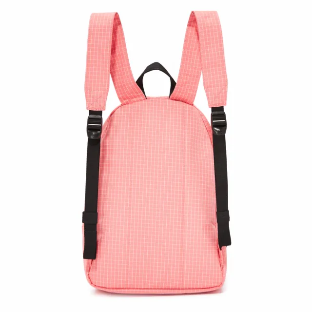 【Herschel】雙11 Grove XS 中型 粉色 白色格線 帆布 防潑水 金拉鍊 女生 背包 女包 小後背包  