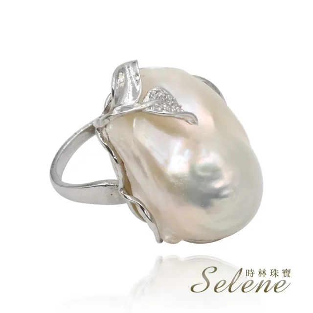 【Selene】◎巴洛克變形珍珠戒指(三款任選)