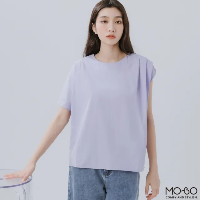 【MO-BO】不對稱造型棉質上衣