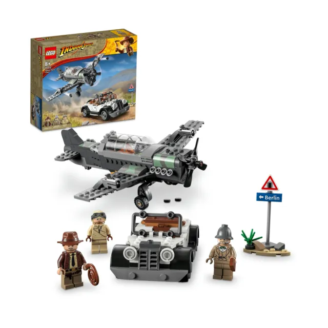 【LEGO 樂高】Indiana Jones系列 77012 Fighter Plane Chase(印第安納瓊斯 模型玩具)