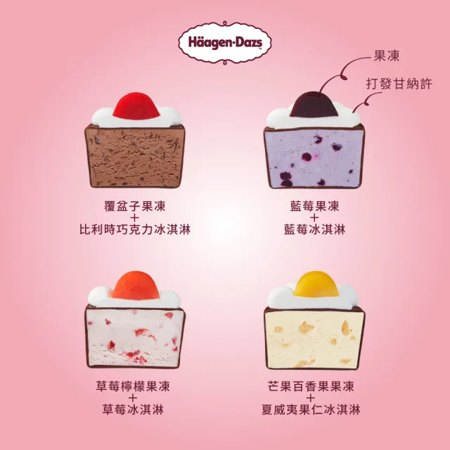 【Haagen-Dazs 哈根達斯】棉花糖冰淇淋杯子蛋糕禮盒 提貨券(提貨券無使用期限)