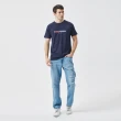 【NAUTICA】男裝 率性品牌LOGO文字短袖T恤(深藍)