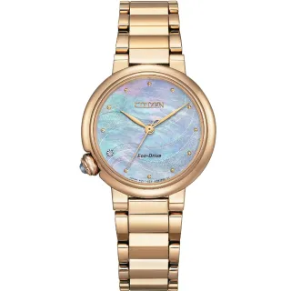 【CITIZEN 星辰】L系列 秋川之美 光動能女錶 30MM 新年禮物 交換禮物(EM0919-85Y)