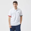 【NAUTICA】男裝 休閒百搭LOGO短袖POLO衫(白色)