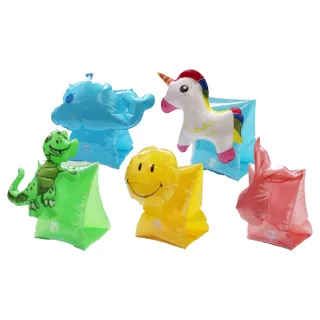 【Finger Pop 指選好物】兒童手臂浮力圈一對-造型款(游泳圈/免充氣/救生圈/浮力背心)